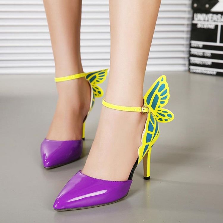 Applikasjoner Color Block Stiletto Heel Pumps