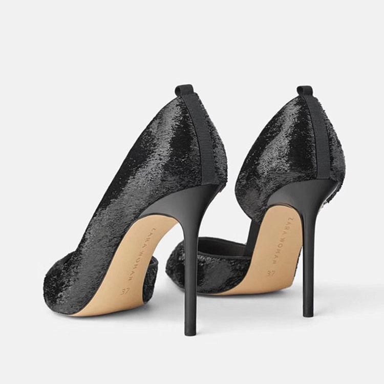 Spiss Tå Stiletthæl Cross Strap Dame Pumps