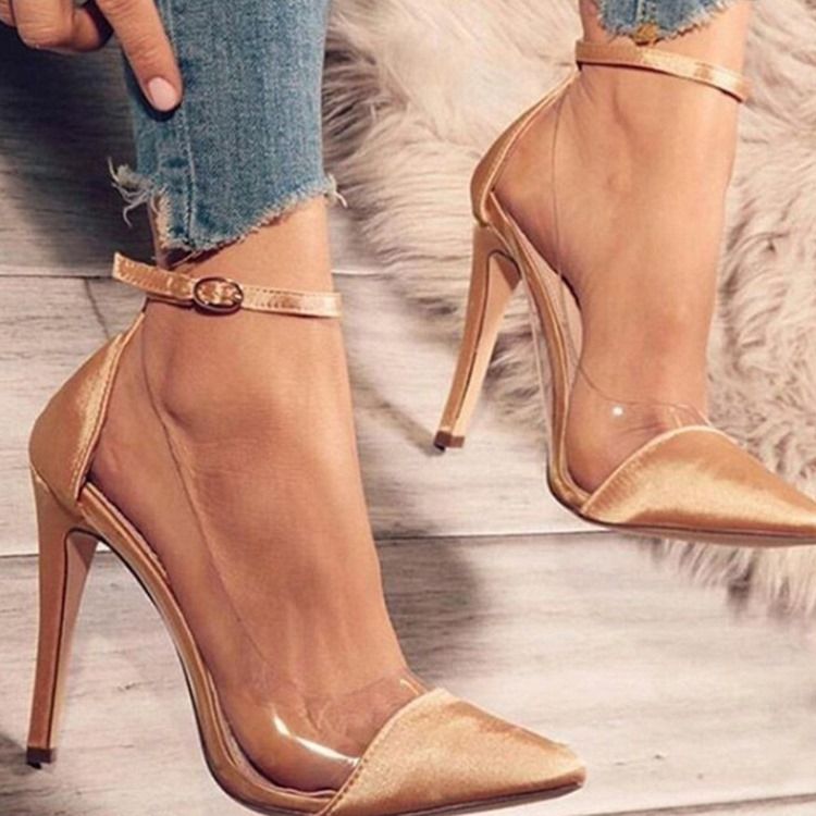 Stiletthælspenne Spenne Western Thin Sko Pumps