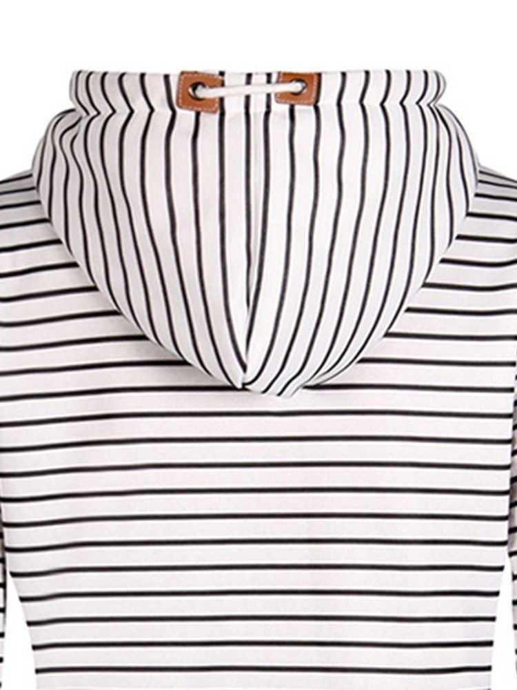 Stripe Loose Casual Kul Hettegenser