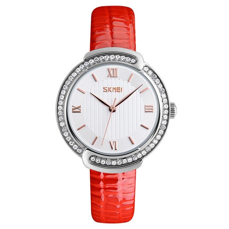 Rhinestone Leather Watch Belte For Dame Watch