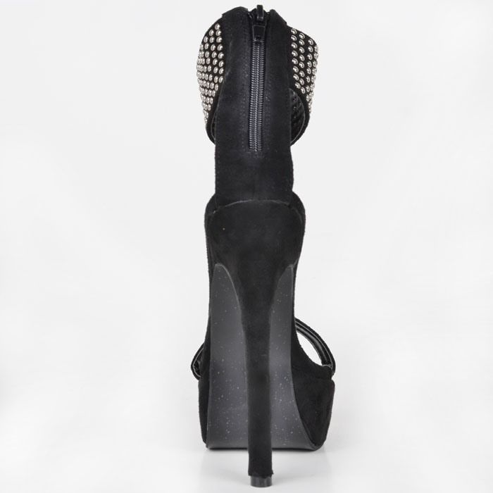 Fasjonable Rhinestone Ankelrem Stiletto-Sandaler