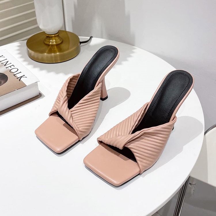 Slip-On Stiletthæl Flip Flop Vestlige Tøfler