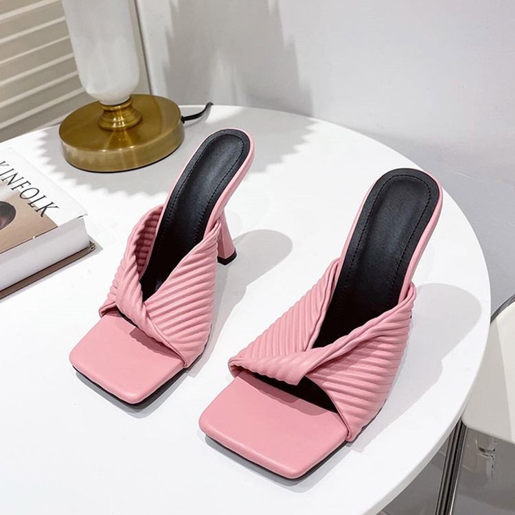 Slip-On Stiletthæl Flip Flop Vestlige Tøfler