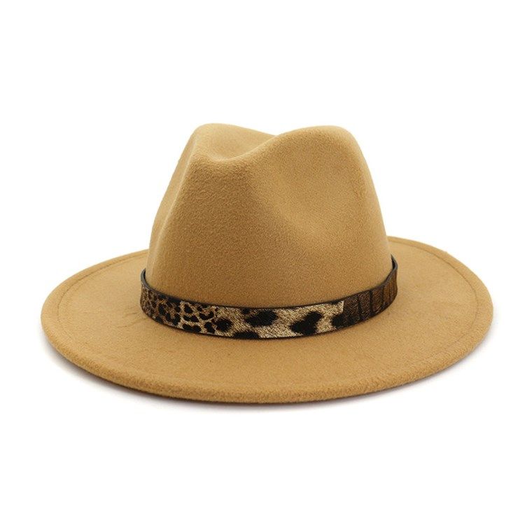 Fedora Hat Print Leopard Vinterhatter