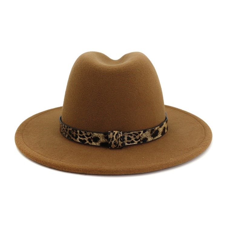 Fedora Hat Print Leopard Vinterhatter