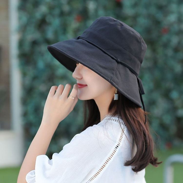 Koreansk Bowknot Fall Plain Hat