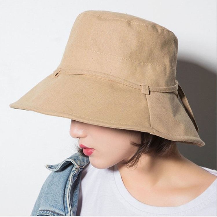 Koreansk Bowknot Fall Plain Hat