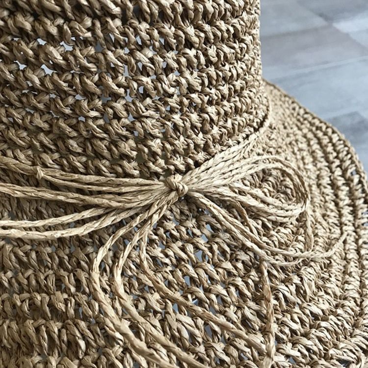 Stråflettet Artikkel Pearl Summer Plain Hat