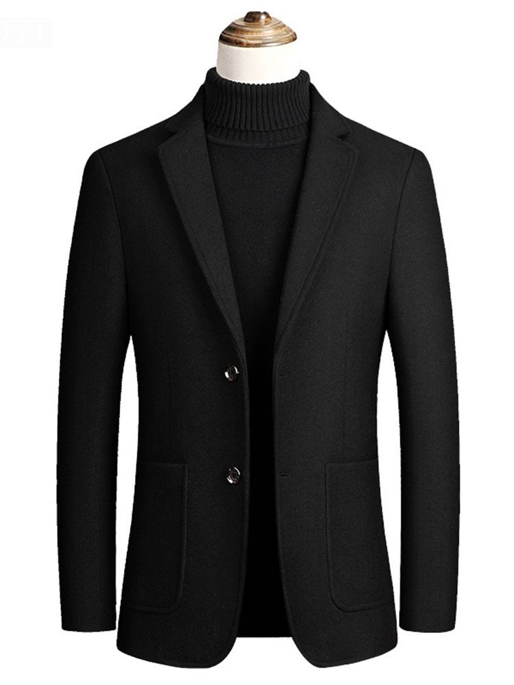 Standard Pocket Vanlig Fall Single Breasted Coat