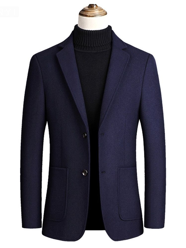 Standard Pocket Vanlig Fall Single Breasted Coat