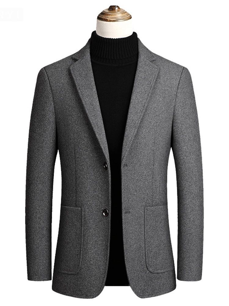 Standard Pocket Vanlig Fall Single Breasted Coat