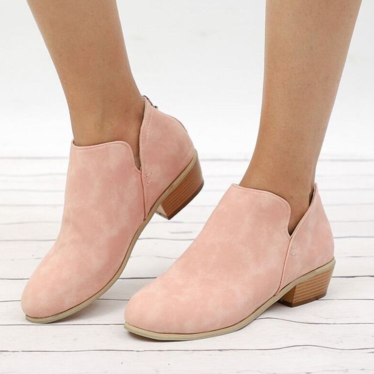 Round Toe Thread Chunky Heel Profesjonelle Tynne Sko