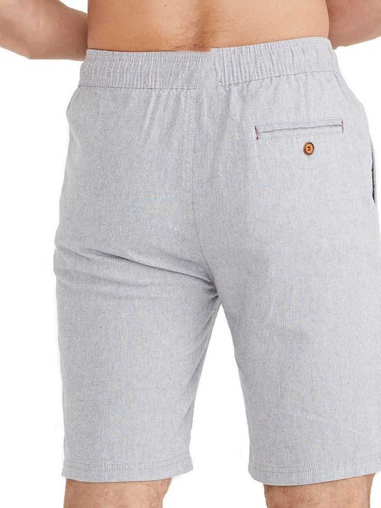 Casual Shorts For Menn Med Snøring