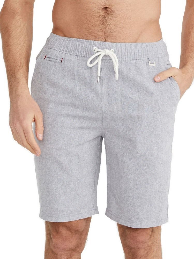 Casual Shorts For Menn Med Snøring