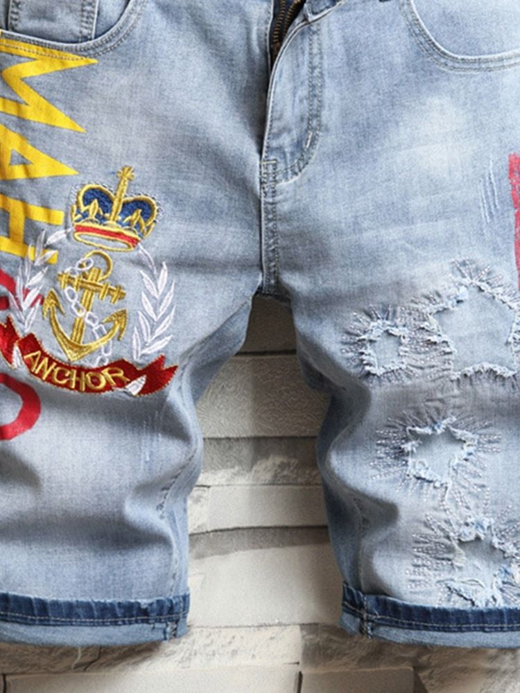 Europeiske Jeans For Menn Med Rett Midje