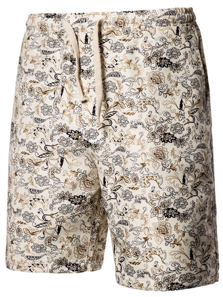 Print Rette Blomstershortser For Menn