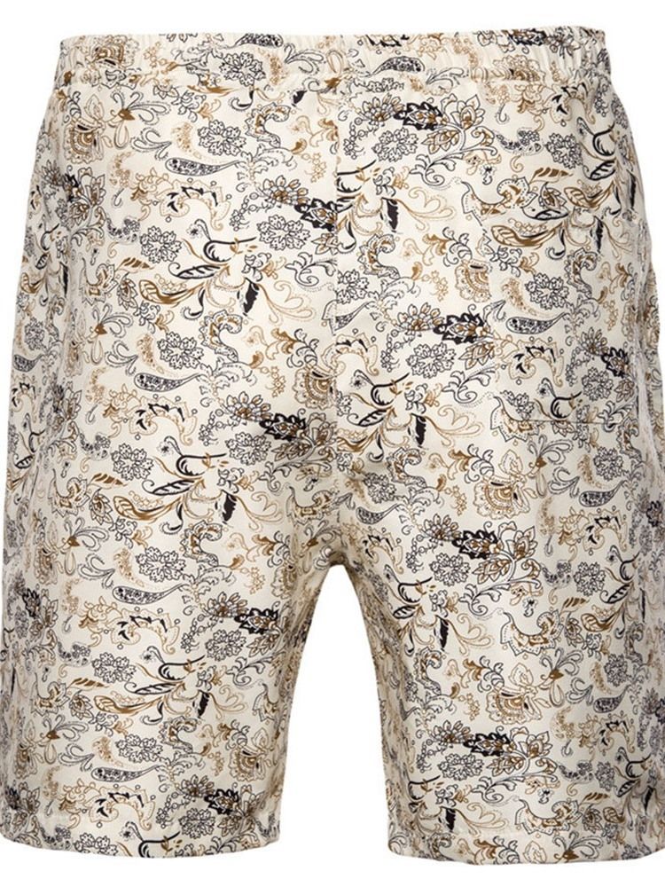 Print Rette Blomstershortser For Menn