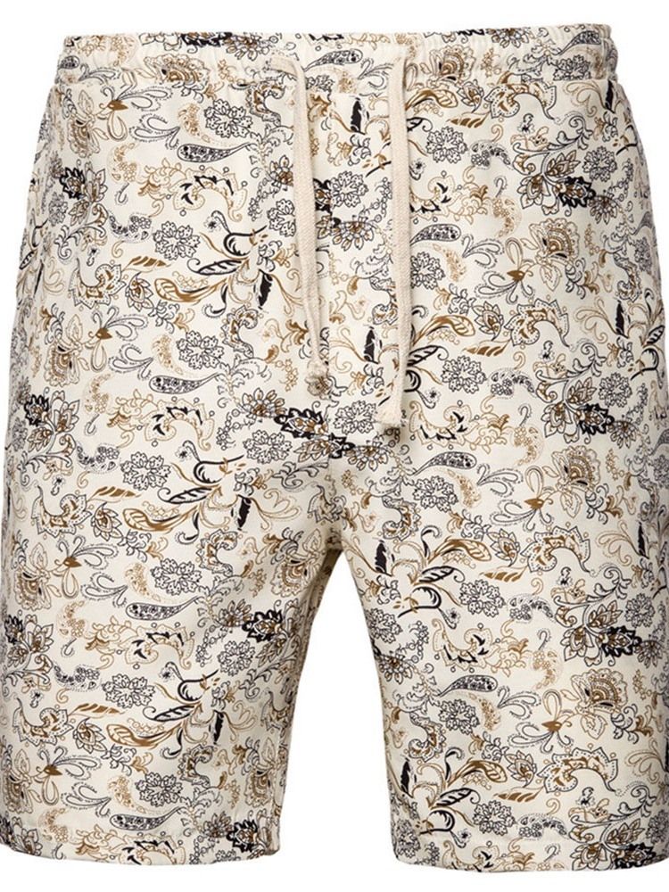 Print Rette Blomstershortser For Menn