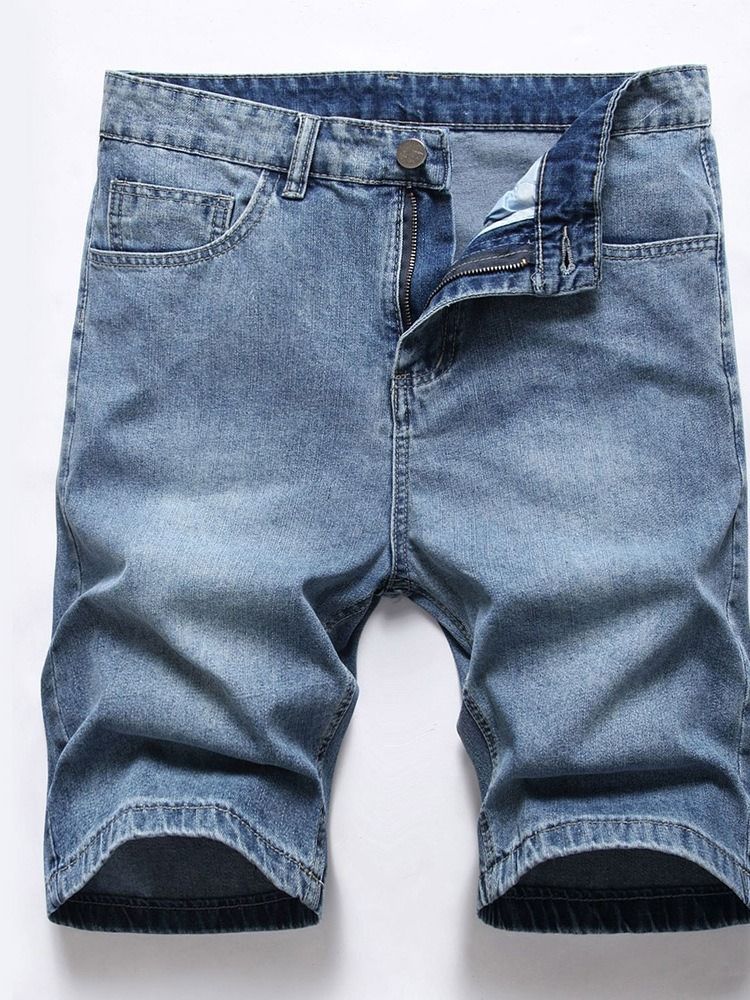 Rette Lommer Denimshorts For Menn