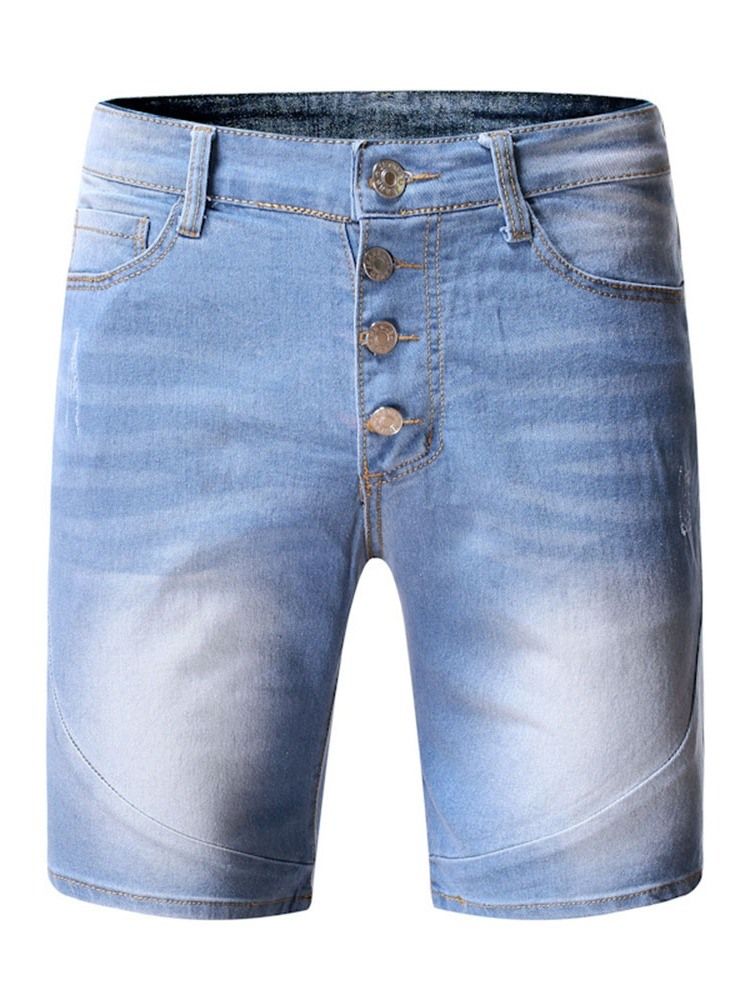 Slitte Shorts Med Middels Midje Med Smal Knapp