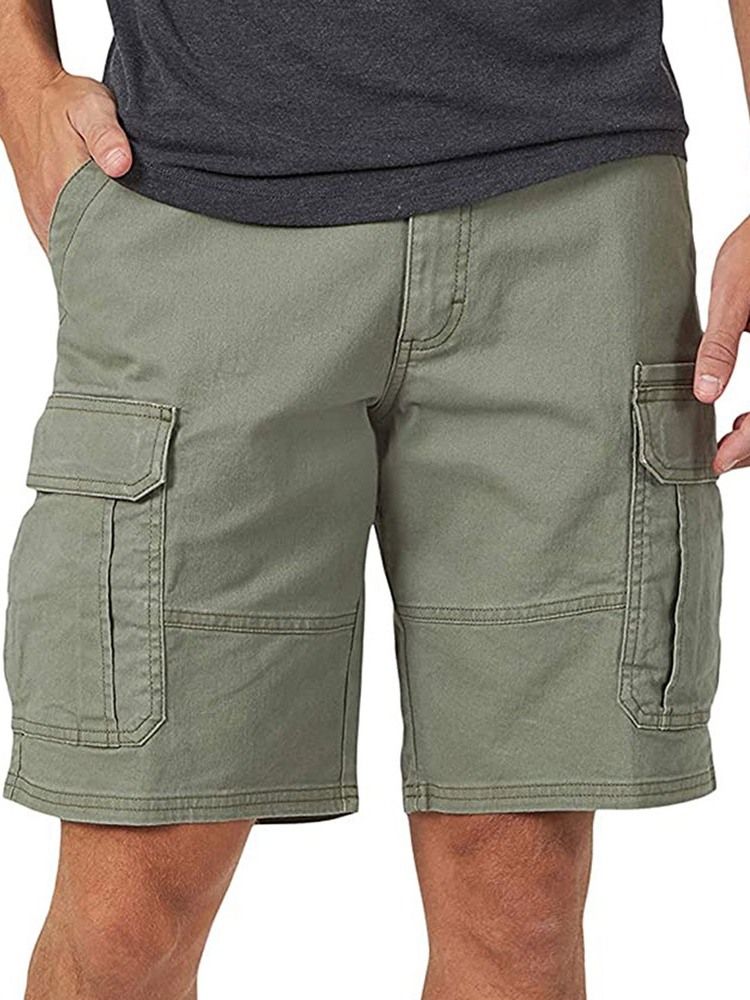 Uformelle Shorts For Menn Med Rett Lomme