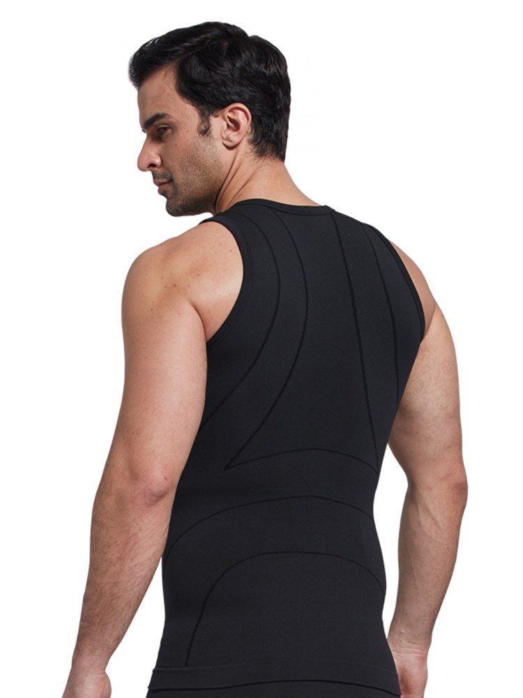 Anti-Svette Pustende Body Shaping Sports Vest Topp For Menn