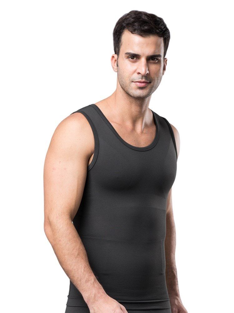 Anti-Svette Pustende Body Shaping Sports Vest Topp For Menn