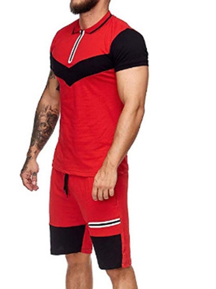 Sports T-Skjorte Color Block Summer Outfit