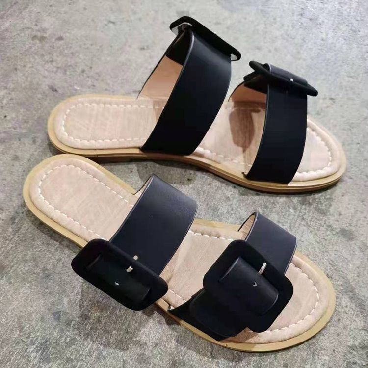 Flat Med Flip Flop Slip-On Tøfler