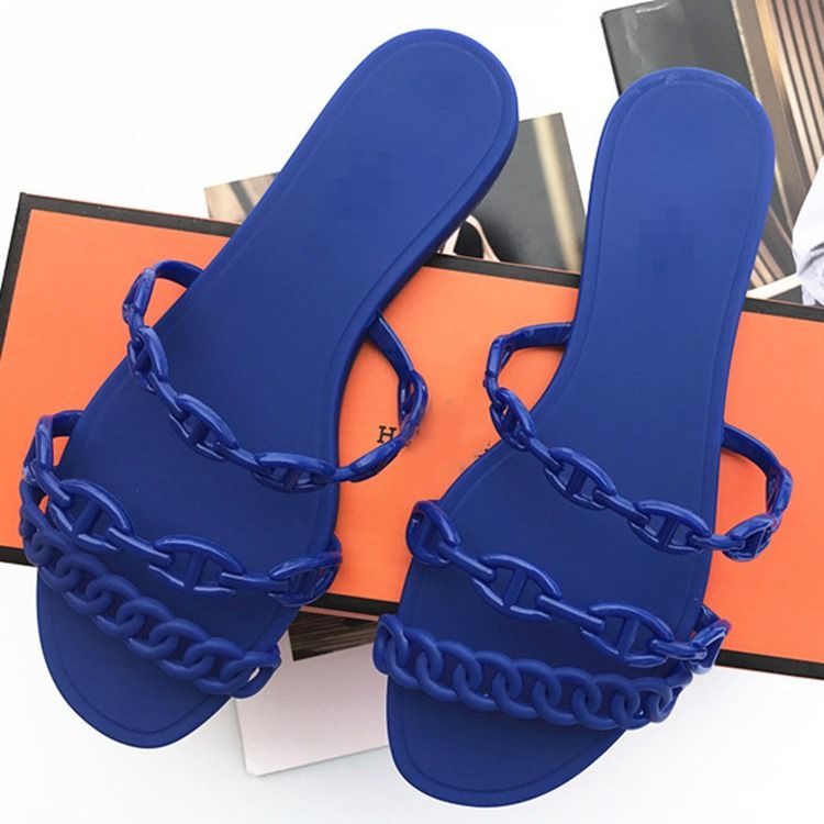 Slip-On Chain Flip Flop Vanlige Tøfler