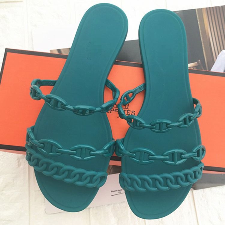 Slip-On Chain Flip Flop Vanlige Tøfler