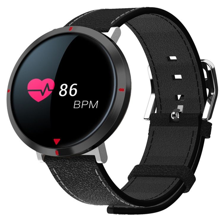 S2 Fargeskjerm Smart Armbånd Step Heart Rate Blodtrykk Povement Rund Vanntett Bluetooth Smart Watch