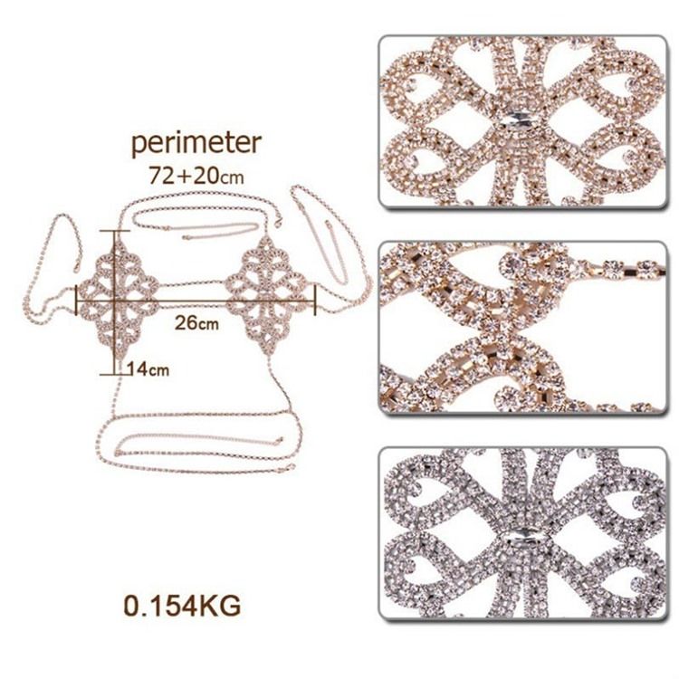 Rhinestone Body Chain Halskjeder