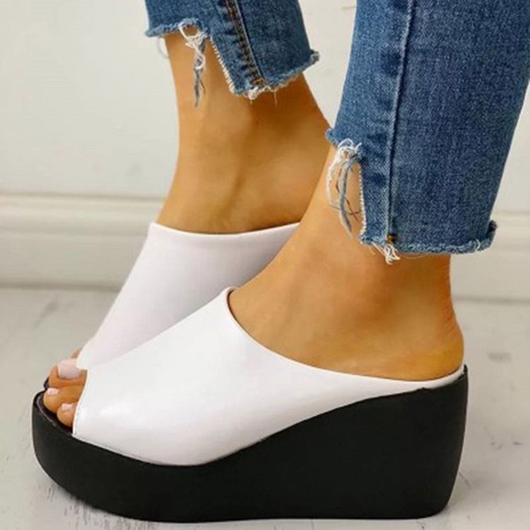 Platform Slip-On Platform Casual Tøfler