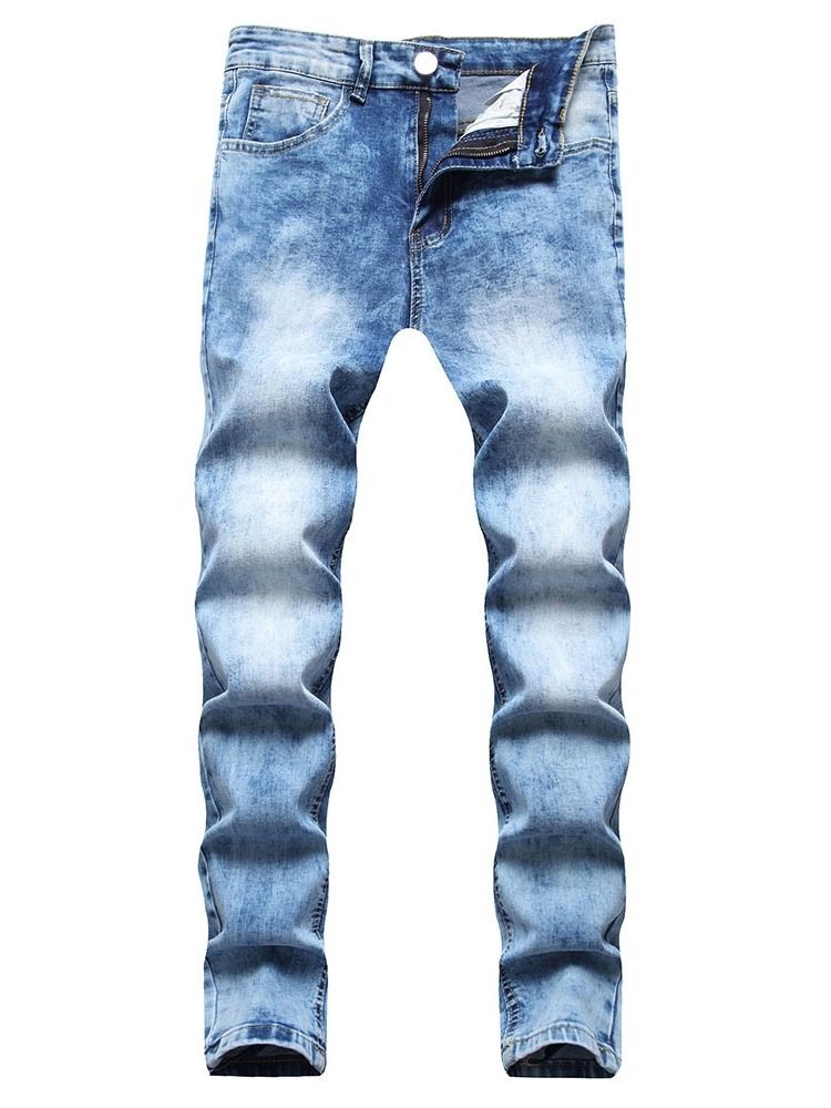 Glidelås Blyantbukser Glidelås Herre Casual Jeans