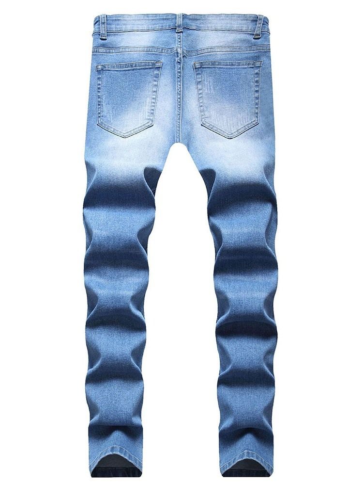 Glidelås Blyantbukser Glidelås Herre Casual Jeans