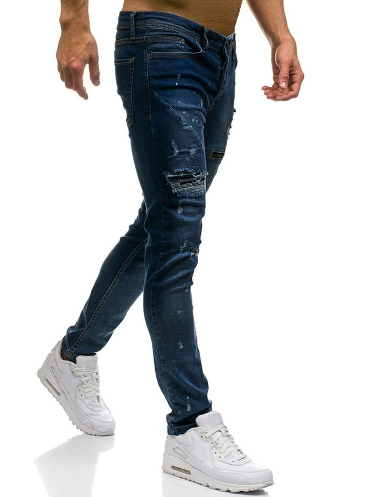 Glidelås Vanlig Glidelås Jeans Med Midt Midje