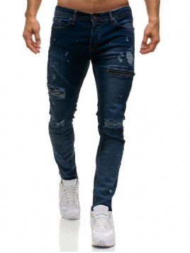 Glidelås Vanlig Glidelås Jeans Med Midt Midje