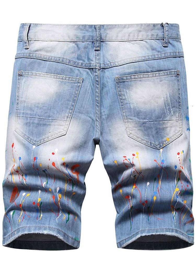 Hollow Rett Midje Hip Hop Jeans