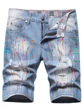 Hollow Rett Midje Hip Hop Jeans