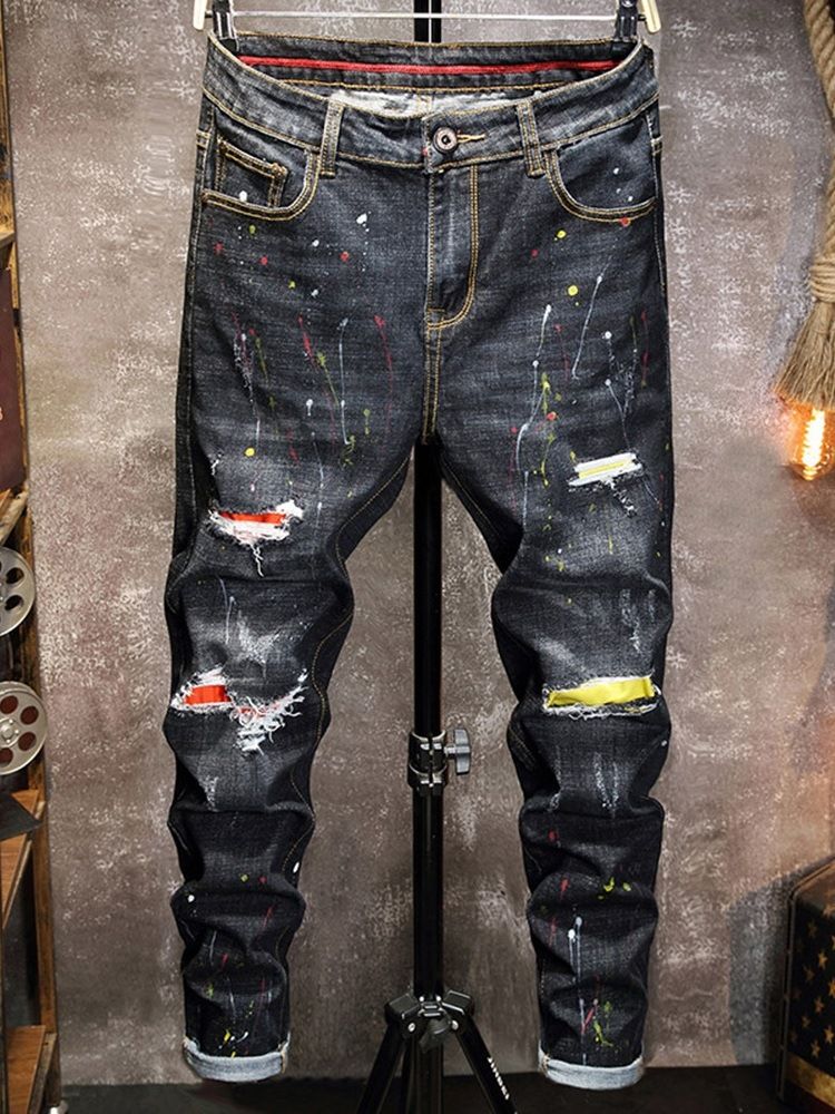 Hull Rett Midje Uformelle Jeans