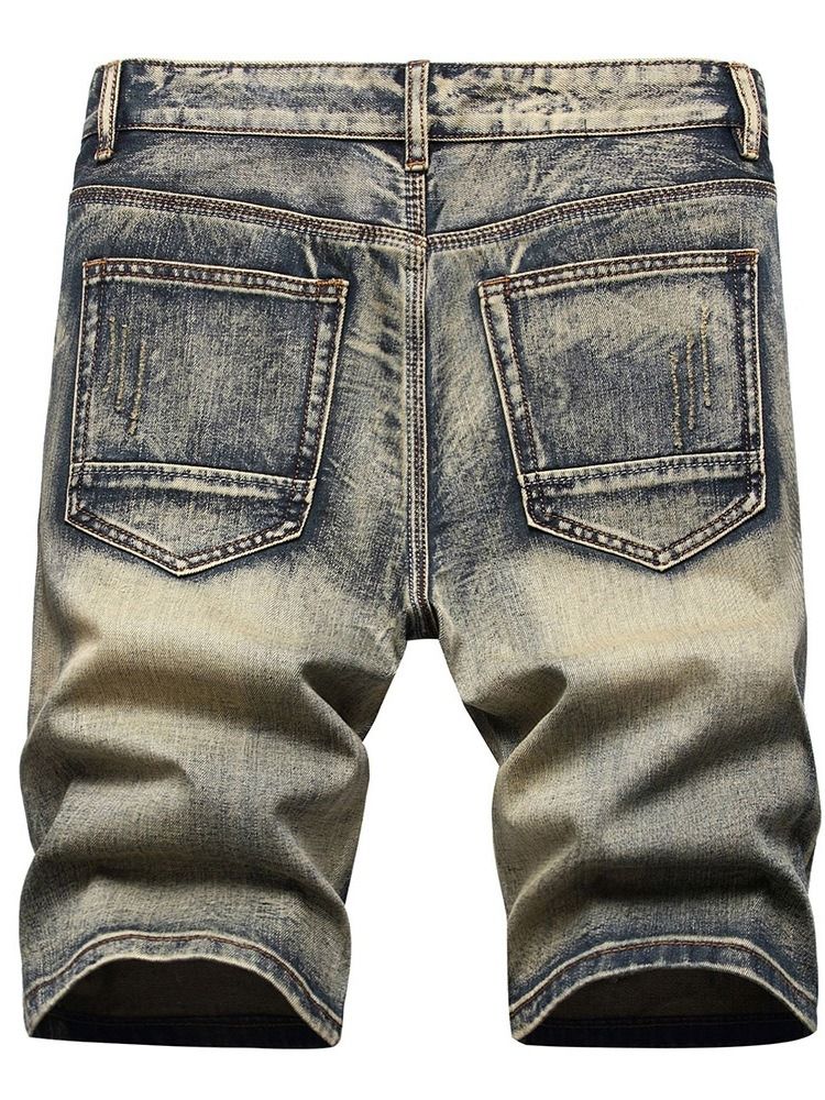 Hull Tynn Glidelås Jeans Med Midt Midje