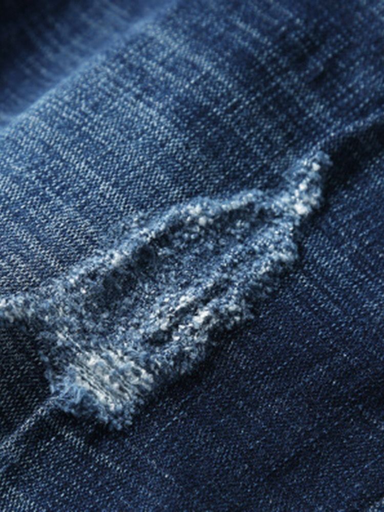 Hull Vanlig Glidelås Midje Midje Uformelle Jeans