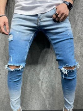 Pencil bukser Gradient menn Casual Zipper Jeans