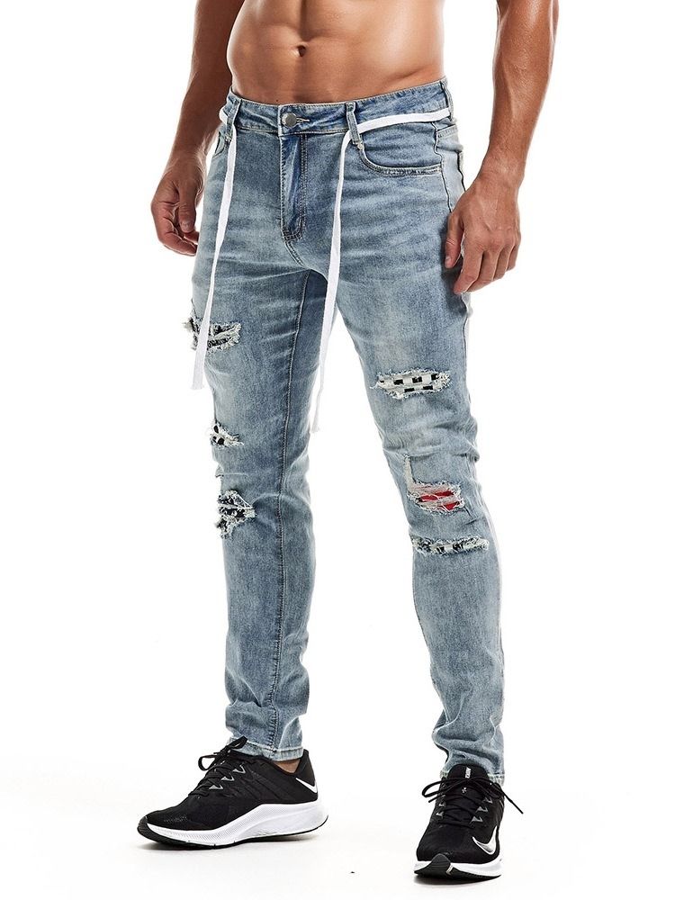 Pocket Vanlig Glidelås Mote Jeans