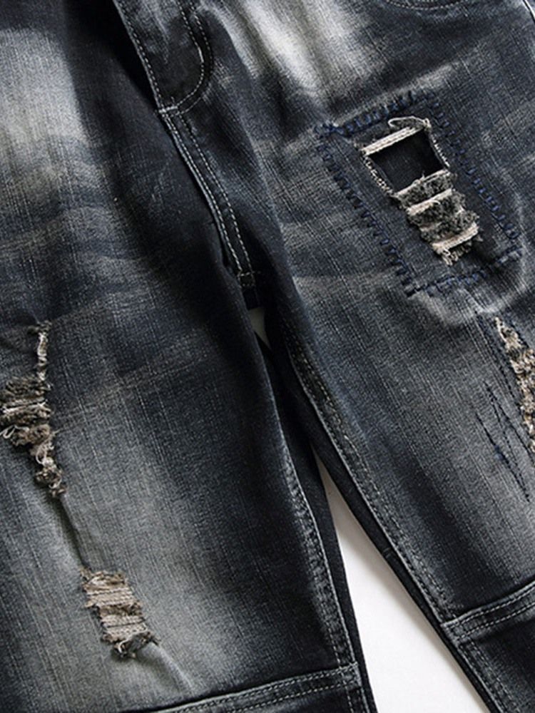 Slitte Jeans Med Midt Midje Med Rett Glidelås