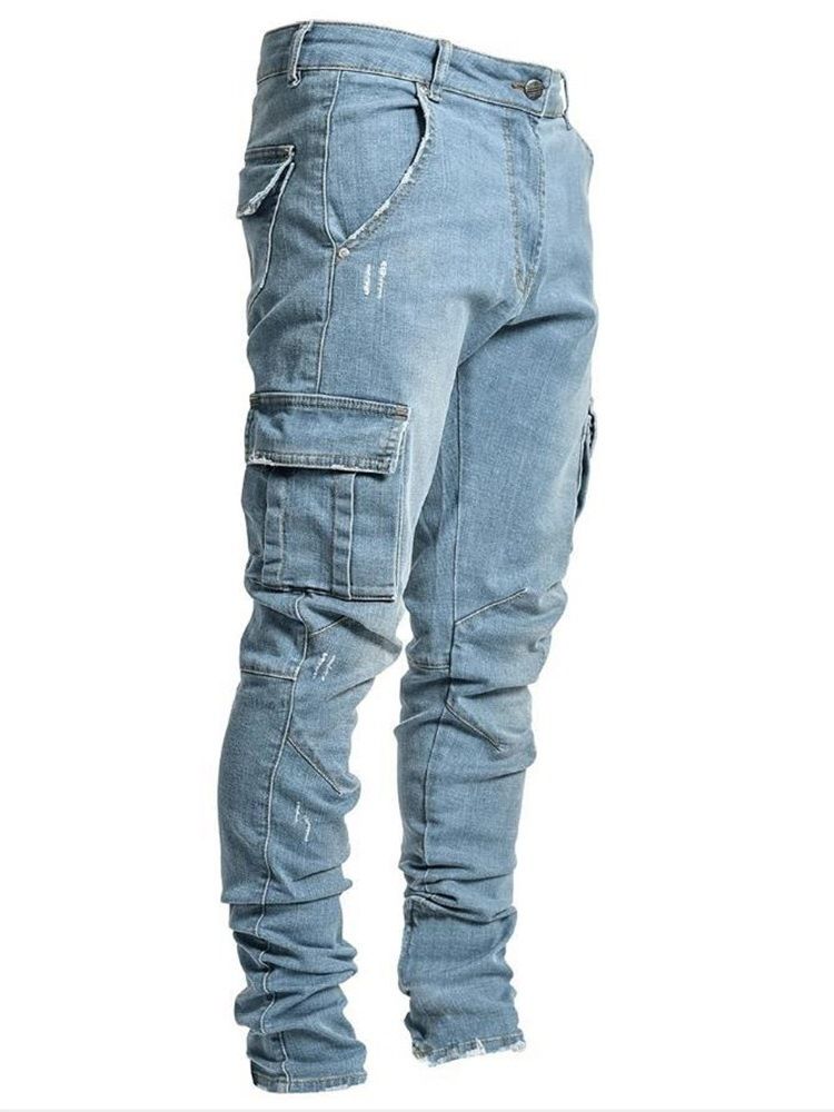 Vanlige Lommeblyantbukser European Zipper Jeans