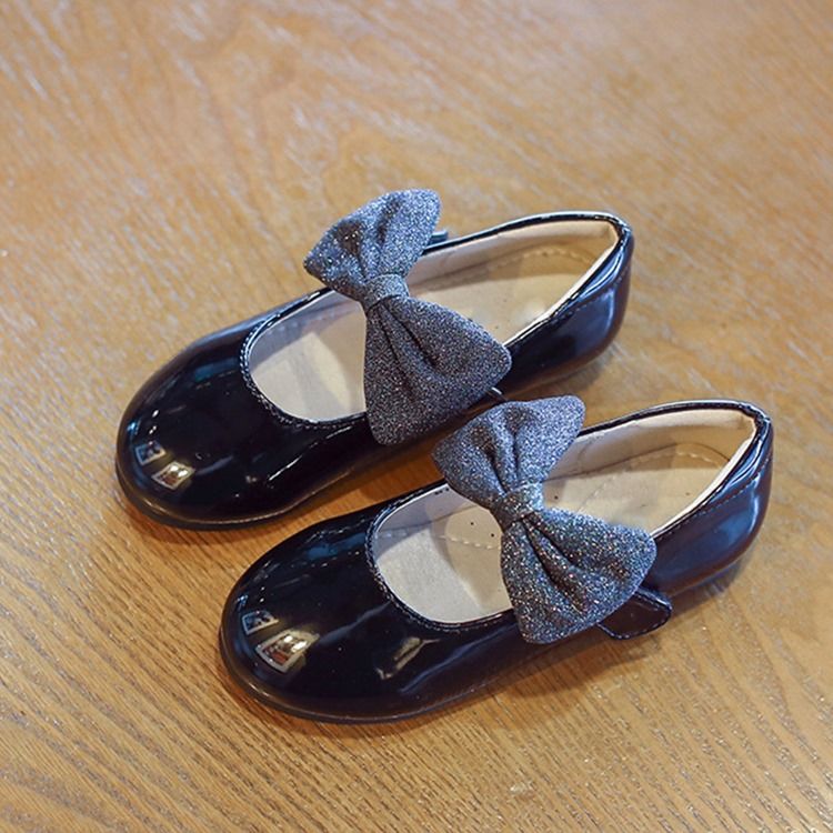 Bowknot Spring Round Toe Sko