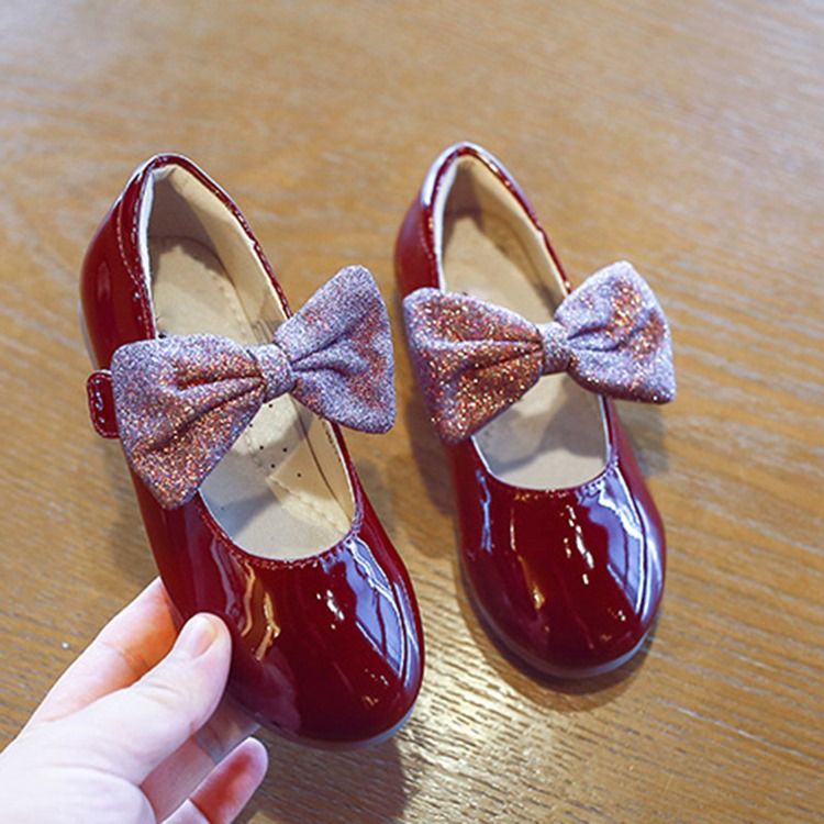 Bowknot Spring Round Toe Sko